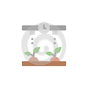 Timer, watering, smart icon. Simple color vector elements of automated farming icons for ui and ux, website or mobile application