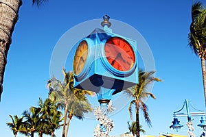 Times Square clock, Estero Island, Florida