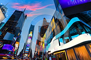 Times Square Manhattan New York deleted ads photo