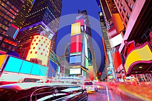 Times Square Manhattan New York deleted ads photo