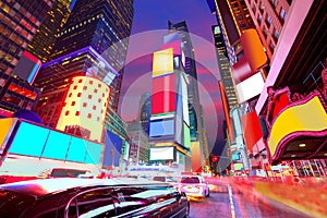 Times Square Manhattan New York deleted ads photo