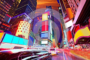 Times Square Manhattan New York deleted ads photo