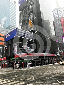 Times Square, Manhattan, NYC. Winter