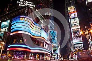 Times Square at Night New York City