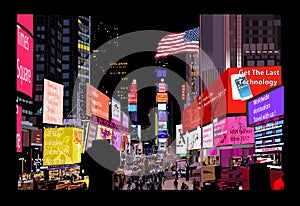 Times Square at night