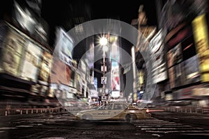 Times Square taxi