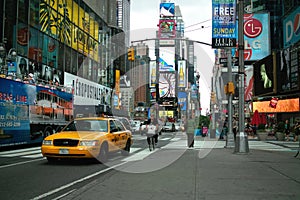 Times Square Taxi New York USA