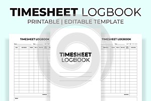 Timesheet Logbook KDP Interior