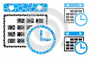 Timetable Composition Icon of Rugged Elements