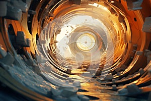 Timewarping abstract forms creating a surreal