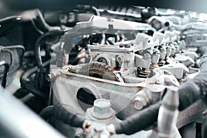 Timing chain kit and internal combustion engine of a car