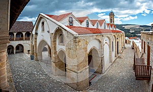 Timios Stavros Monastery, Omodos, Cyprus : Chapel in center of Monastery photo