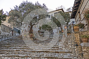 Timiou Prodromou Monastery near town of Serres, Greece photo