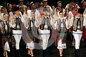 TIMISOARA, ROMANIA- 12. 10.2014 Romanian folklore dancers