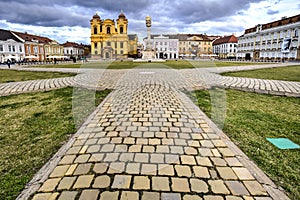 Timisoara`s Union square, Romania