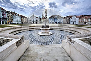 Timisoara`s Union square, Romania