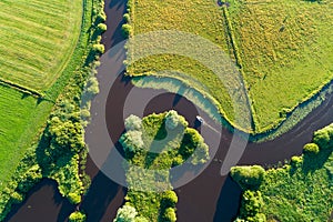 Timmeler Tief near Grossefehn from above