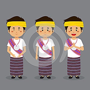 Timor Leste Character with Various Expression photo