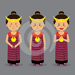 Timor Leste Character with Various Expression photo