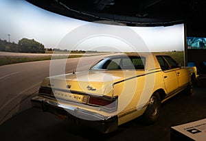 Timothy McVeigh`s Yellow Mercury Grand Marquis on Display at the Oklahoma City National Memorial Museum