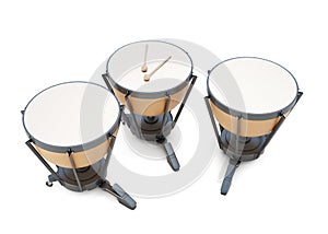 Timpani 3d illustration