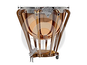 Timpani isolated on white 3D rendering