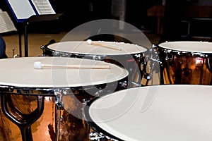 Timpani standing on stage photo