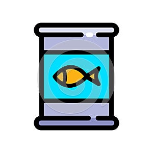 Tin can color icon