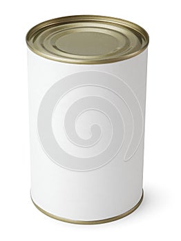 Tin Can isolated on white