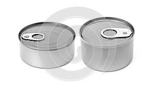 Tin can packaging with a ring pull for conserving food products