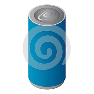 tin can with ring pull. Vector illustration decorative design