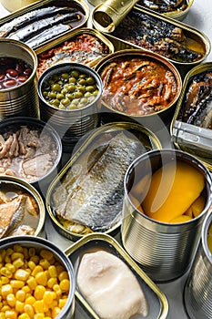 Tin cans for processed food cans conserve Saury, mackerel, sprats, sardines, pilchard, squid, tuna pinapple, corn, peas, mango ,