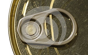 A ring-pull on a tin