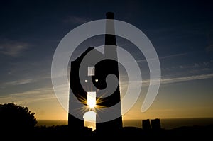 Tin Mine Ruin at Sunset