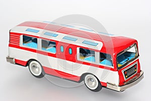 Tin toy bus