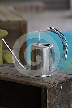 Tin watering can