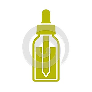 Tincture bottle and dropper vector icon