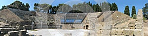 Tindariâ€™s greek Theatre Panorama - Messina - Sicily - Italy