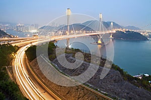 Ting Kau Bridge in Hong Kong