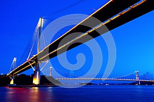 Ting Kau Bridge in Hong Kong