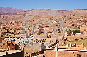 Tinghir city in Morocco