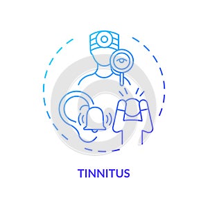 Tinnitus concept icon photo