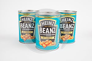 Tins of Heinz Baked Beans