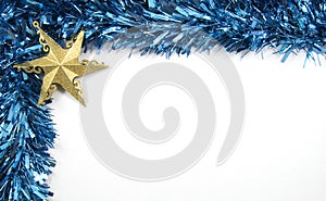 Tinsel and Star Christmas Decorations