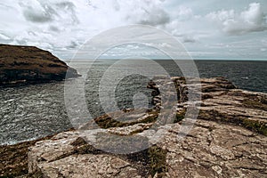 Tintagel - Beautiful view of the mountains and the sea