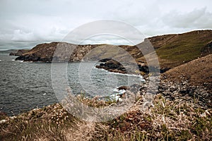 Tintagel - Beautiful view of the mountains and the sea