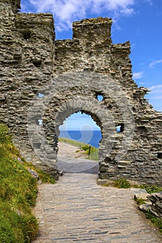 Tintagel Castle in Cornwall, UK