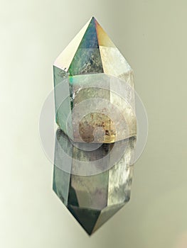 Tinted quartz, a natural mineral with beautiful texture and transparency