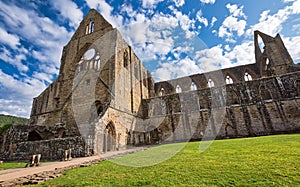 Tintern Abbey in the Wye Valley in South Wales