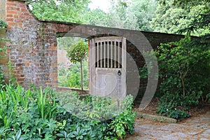 Tintinhull Garden - gate in wall
